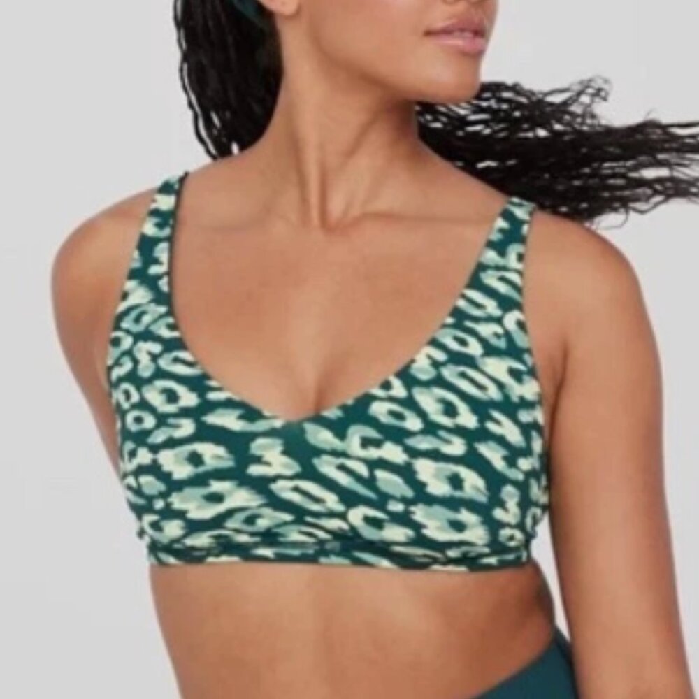 OFFLINE by Aerie Goals Medium Impact Cheetah Print Sports Bra--NEW--XL
